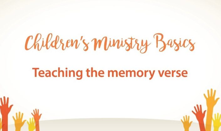 Childrens Ministry Basics Teaching the memory verse jpeg