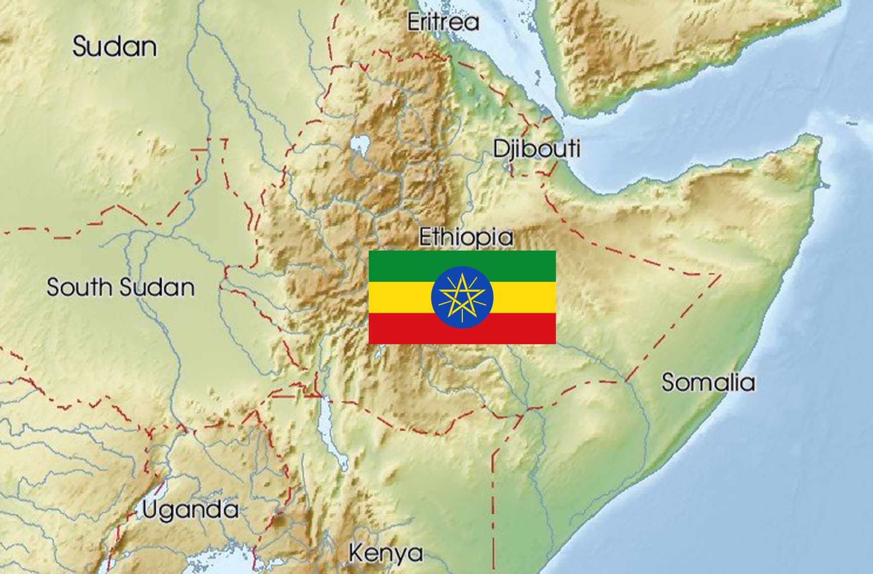 26wda ethiopia map flag